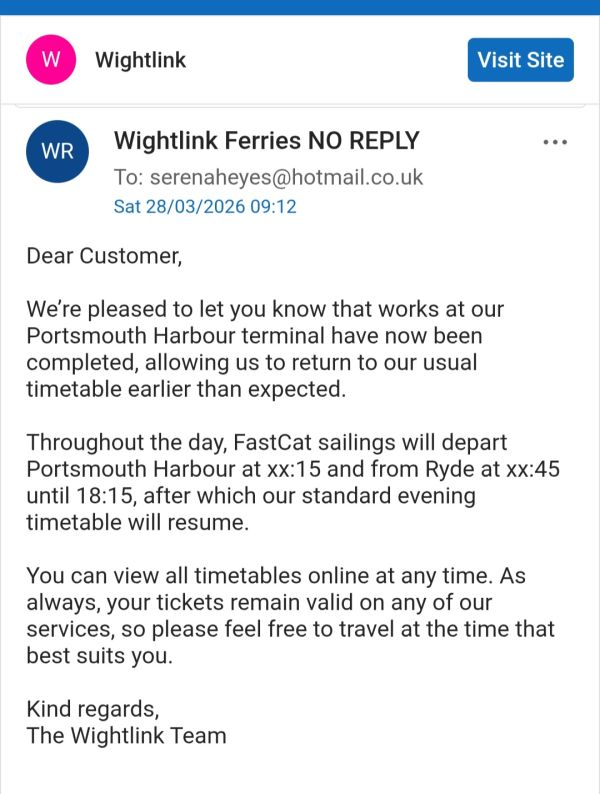 Wightlink ! 